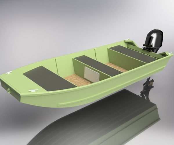 Classic 1448 Aluminum Jon Boat – Flat Bottom Design and Practical Applications in DIY Boat Building