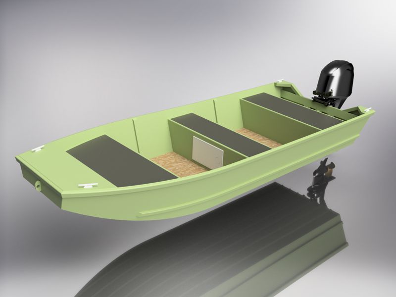 Classic 1448 Aluminum Jon Boat – Flat Bottom Design and Practical Applications in DIY Boat Building